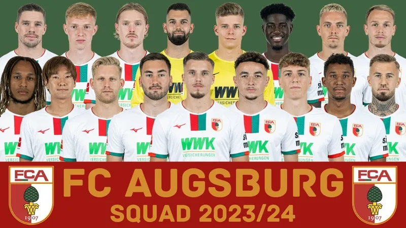 Cầu thủ Augsburg tung cú sút chính xác vào khung thành của Wolfsburg